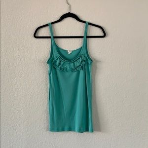 Green J Crew Tank Top